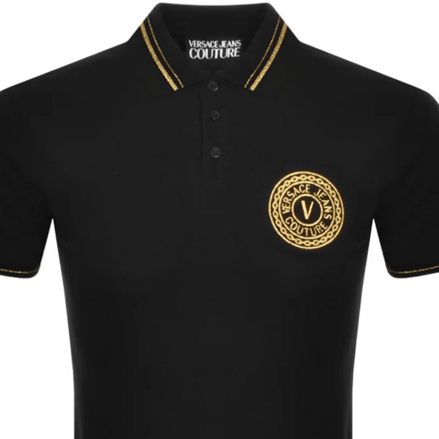 Alternative Image for ProductVersace Jeans Couture Polo T Shirt Black2